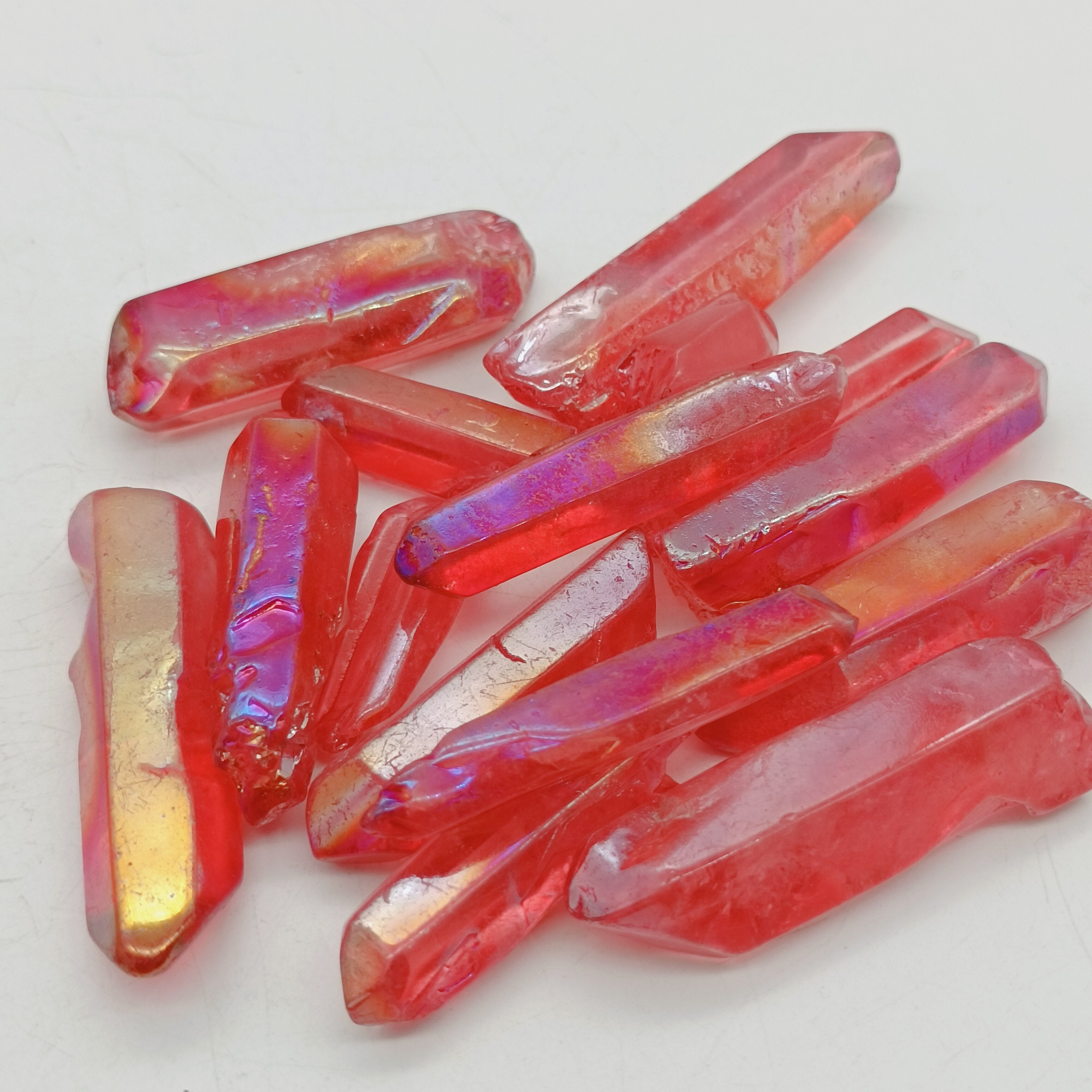 100g  Rainbow Titanium quartz wand