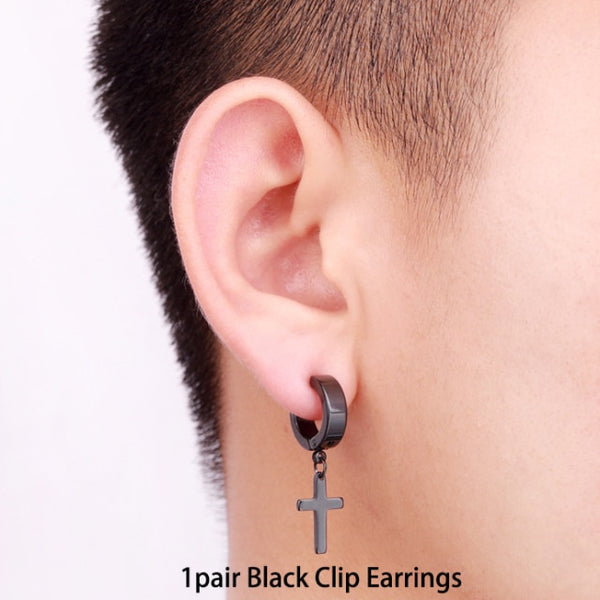 Hiphop Punk Hypoallergenic Titanium Steel Earrings