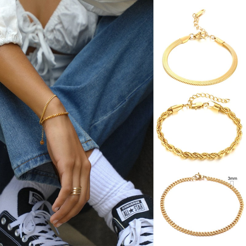 Paperclip Chain Bracelet for Women