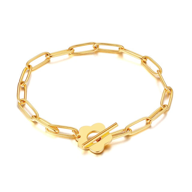 Paperclip Chain Bracelet for Women