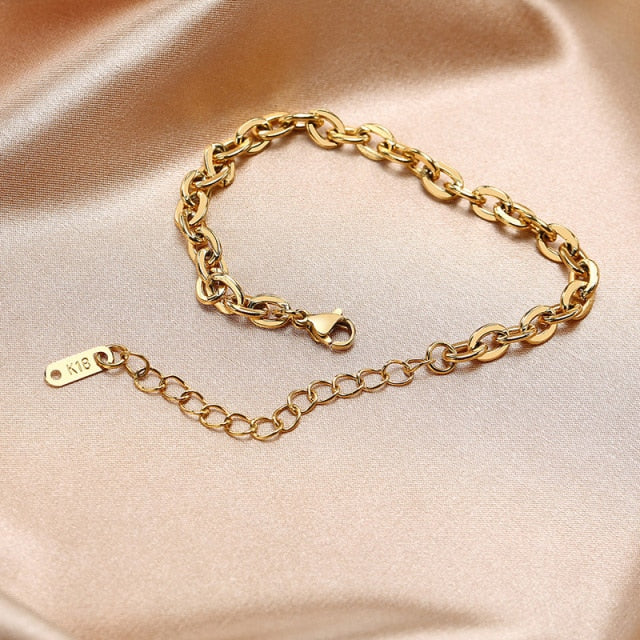Paperclip Chain Bracelet for Women