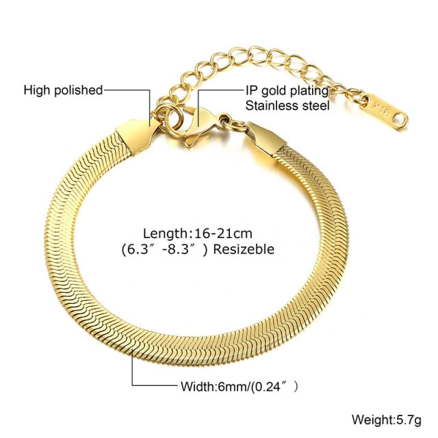 Paperclip Chain Bracelet for Women
