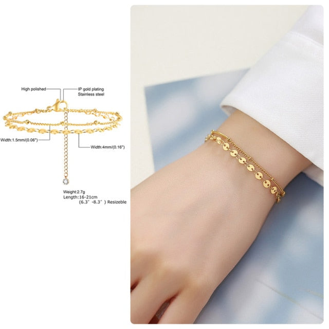 Paperclip Chain Bracelet for Women