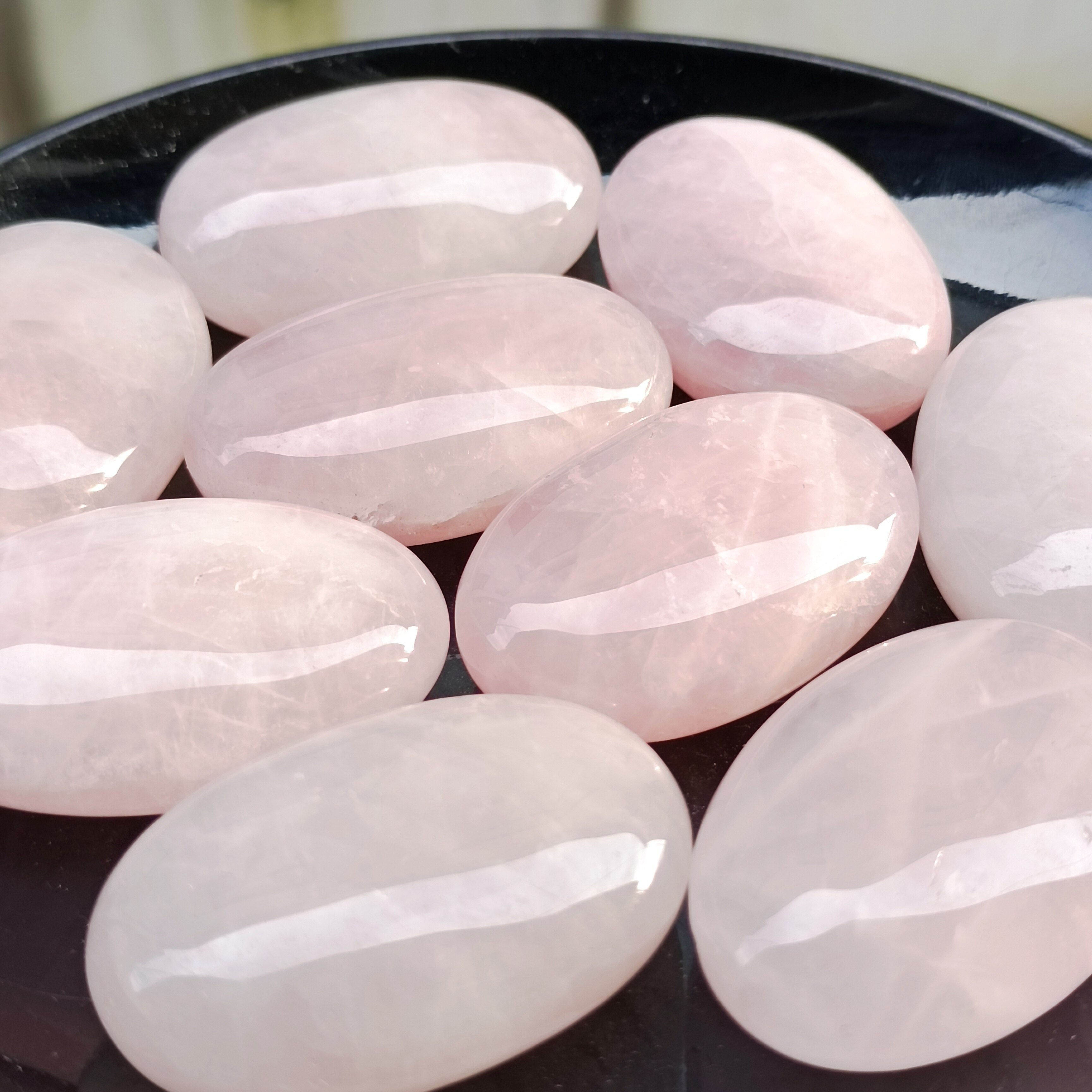 2pcs Natural Pink Quartz Crystal