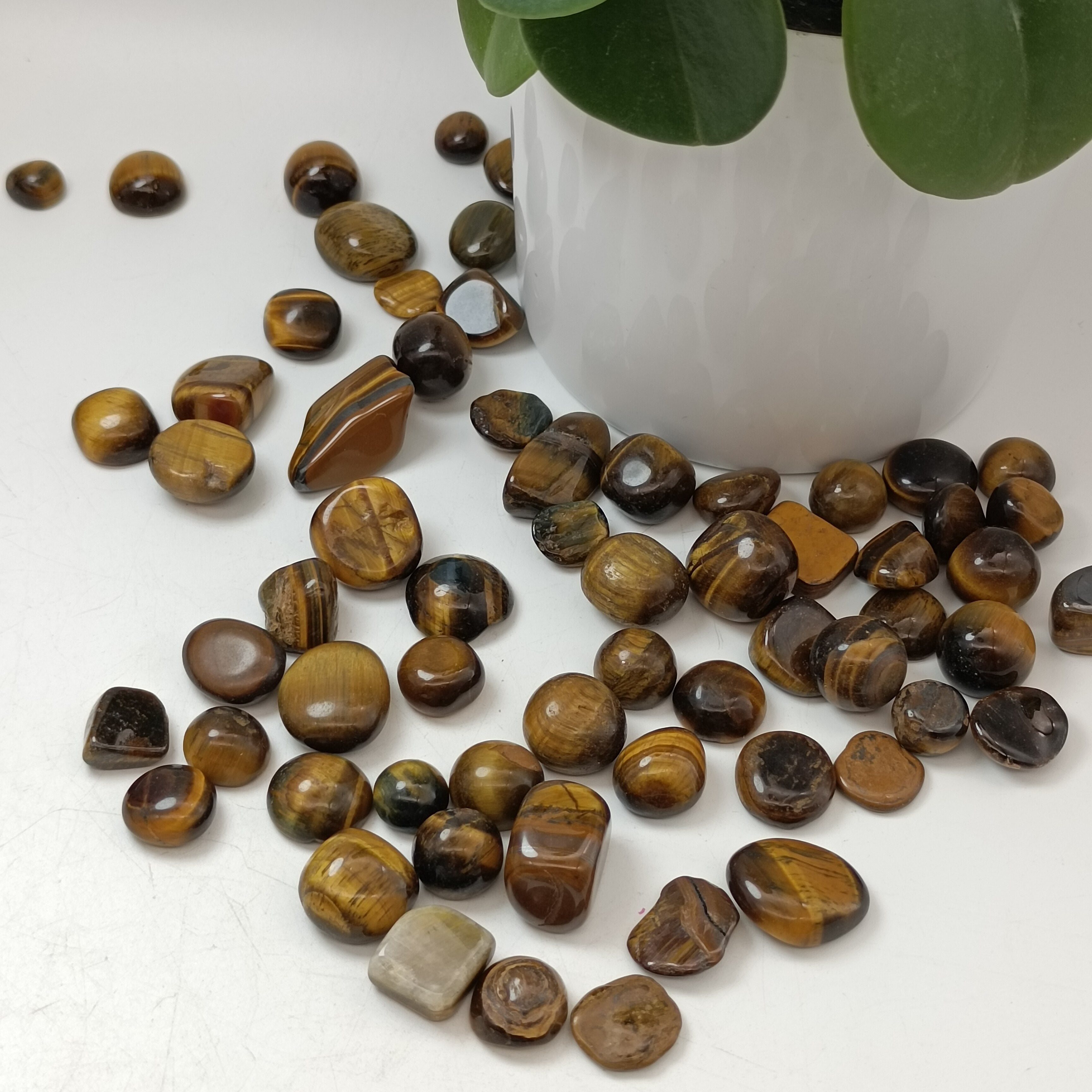 100g NaturalTiger Eye Quartz Polishing Gravel