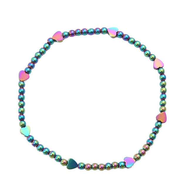 Black Stone Blue Cat Eye  Bracelet