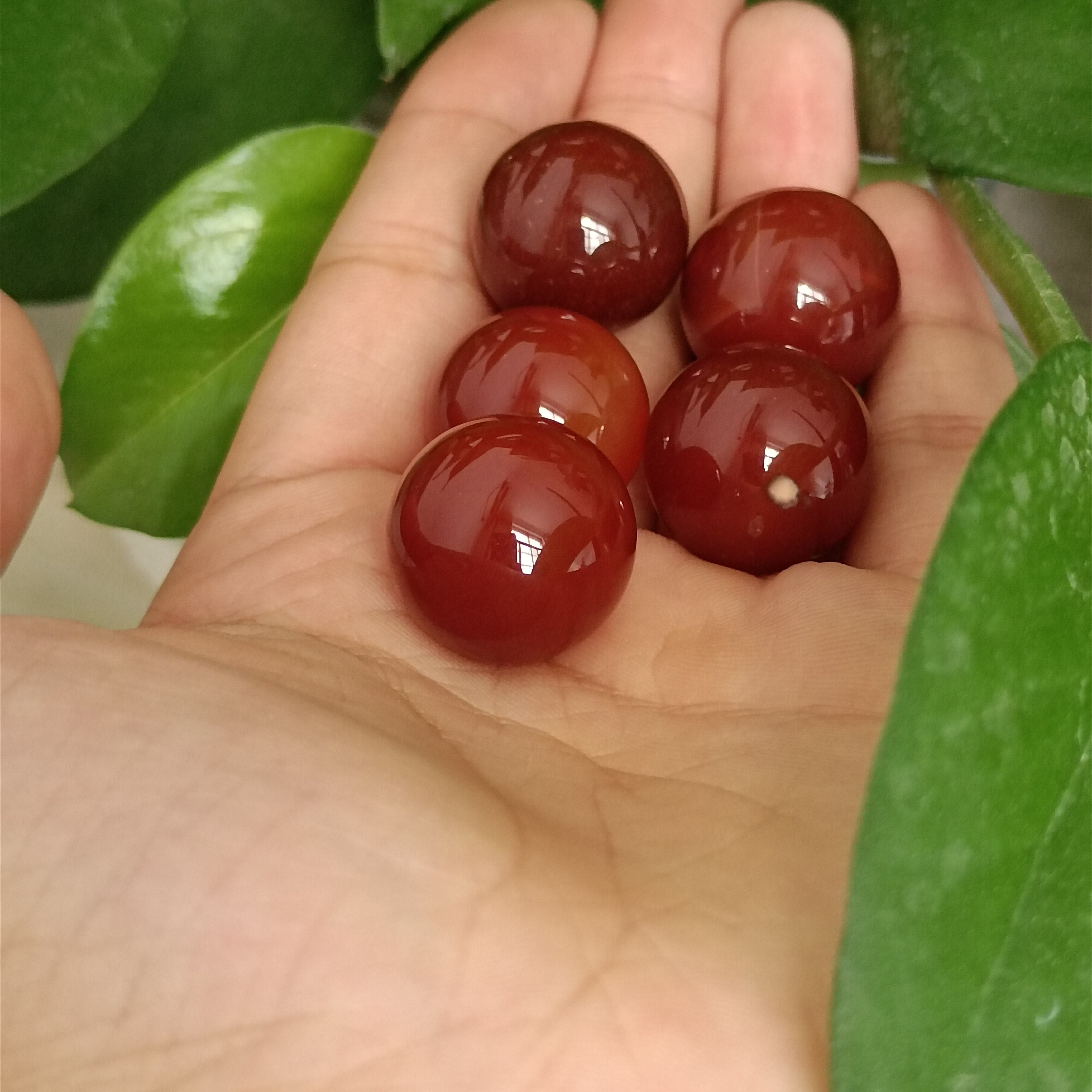 2cm  Natural red jasper crystal quartz crystal sphere ball