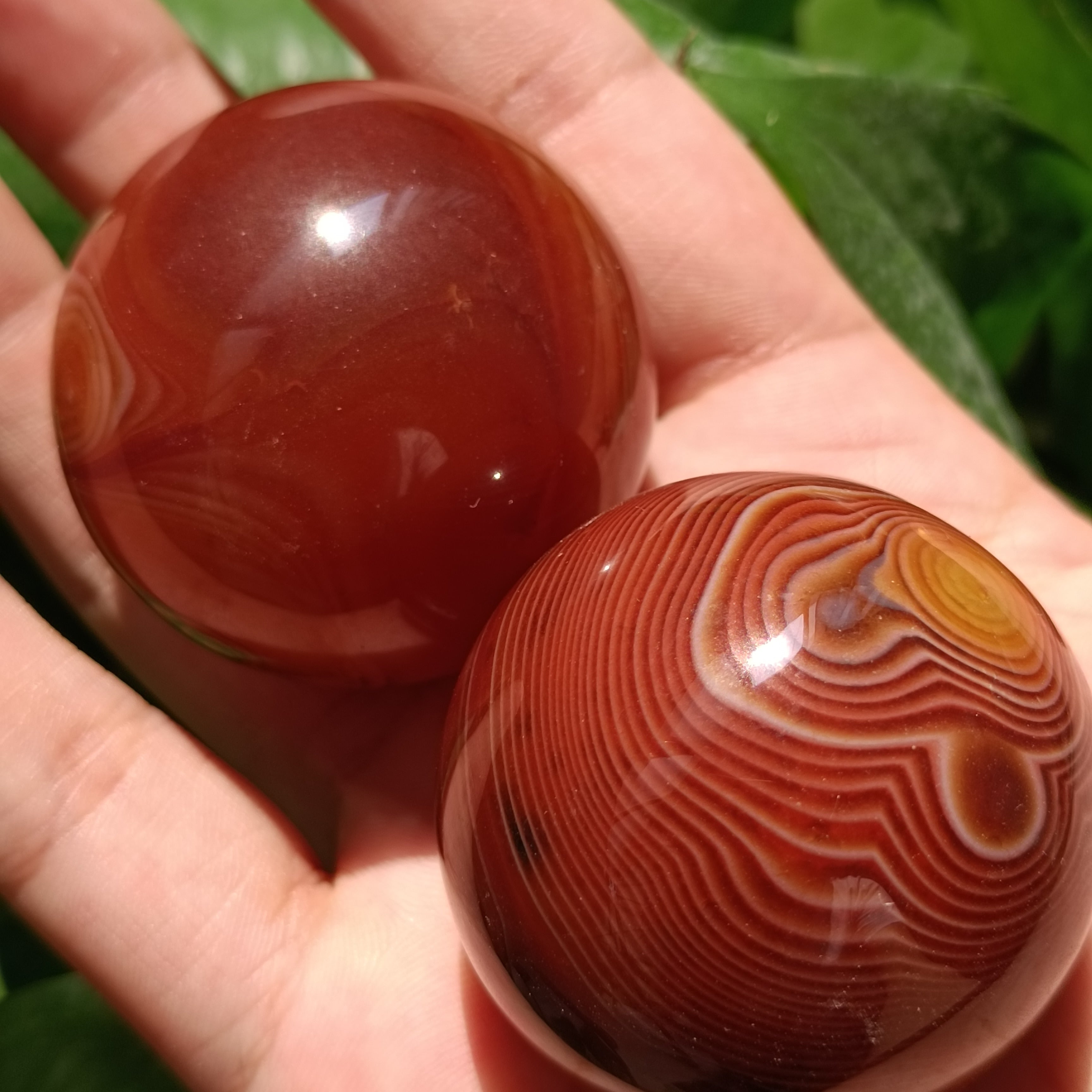 Natural Crystal Silk Agate Ball Fossil Decorated Ball