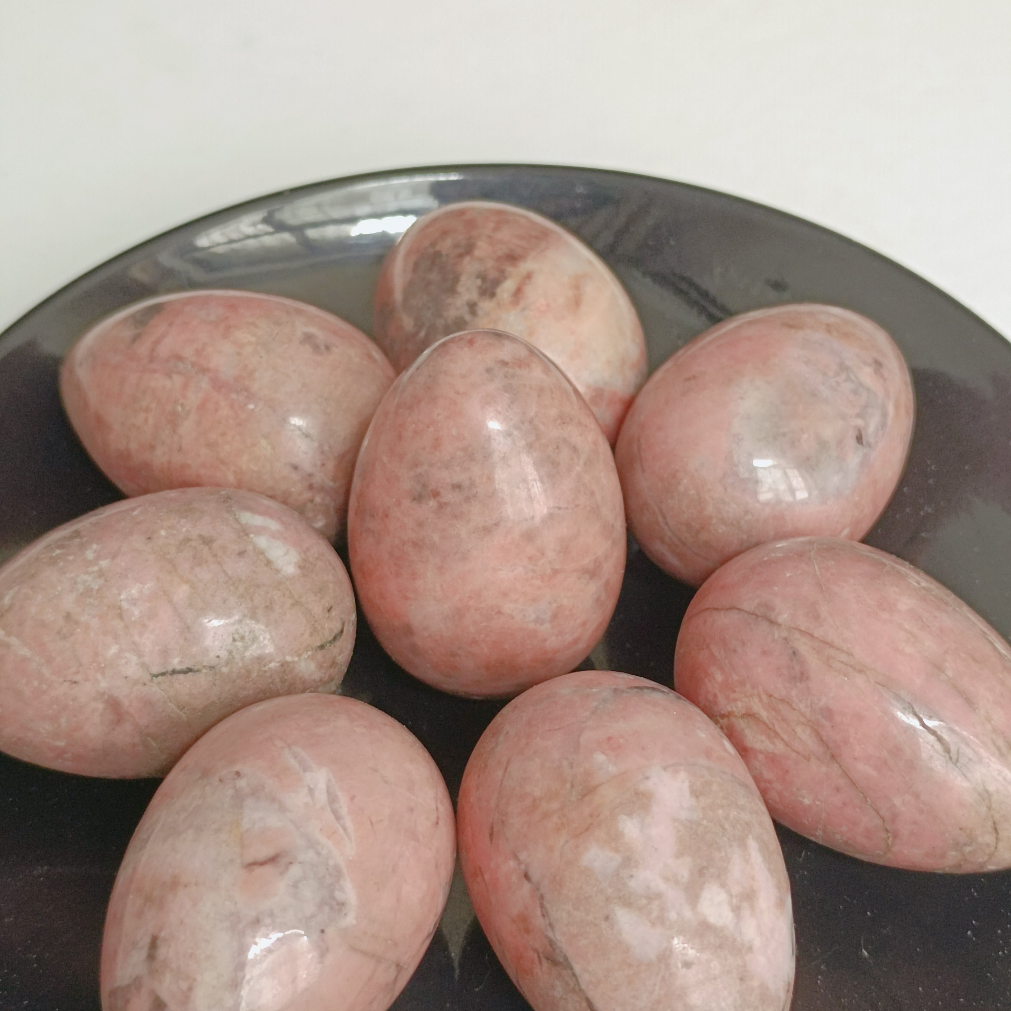 2pcs Natural Rose Stone Eggs