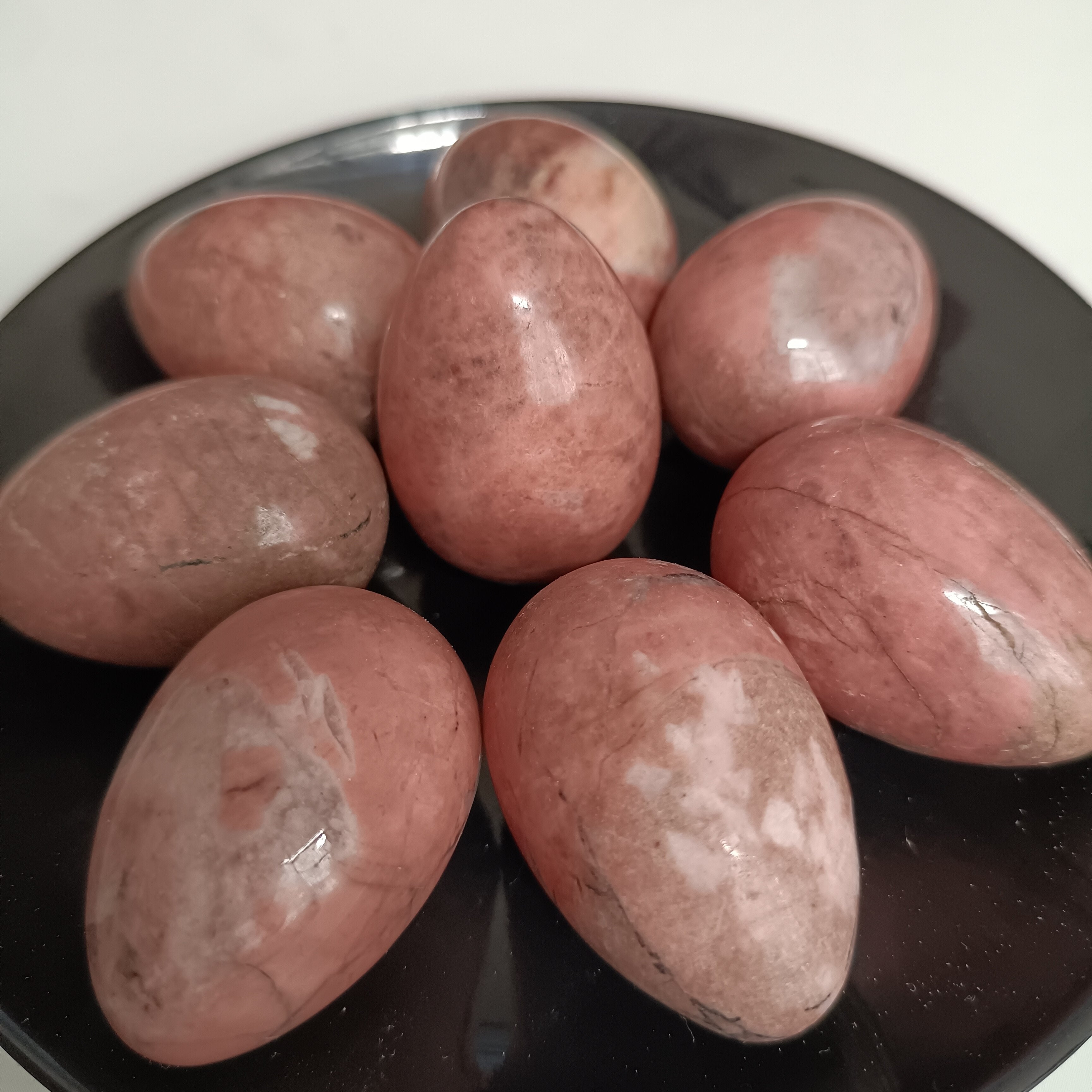 2pcs Natural Rose Stone Eggs