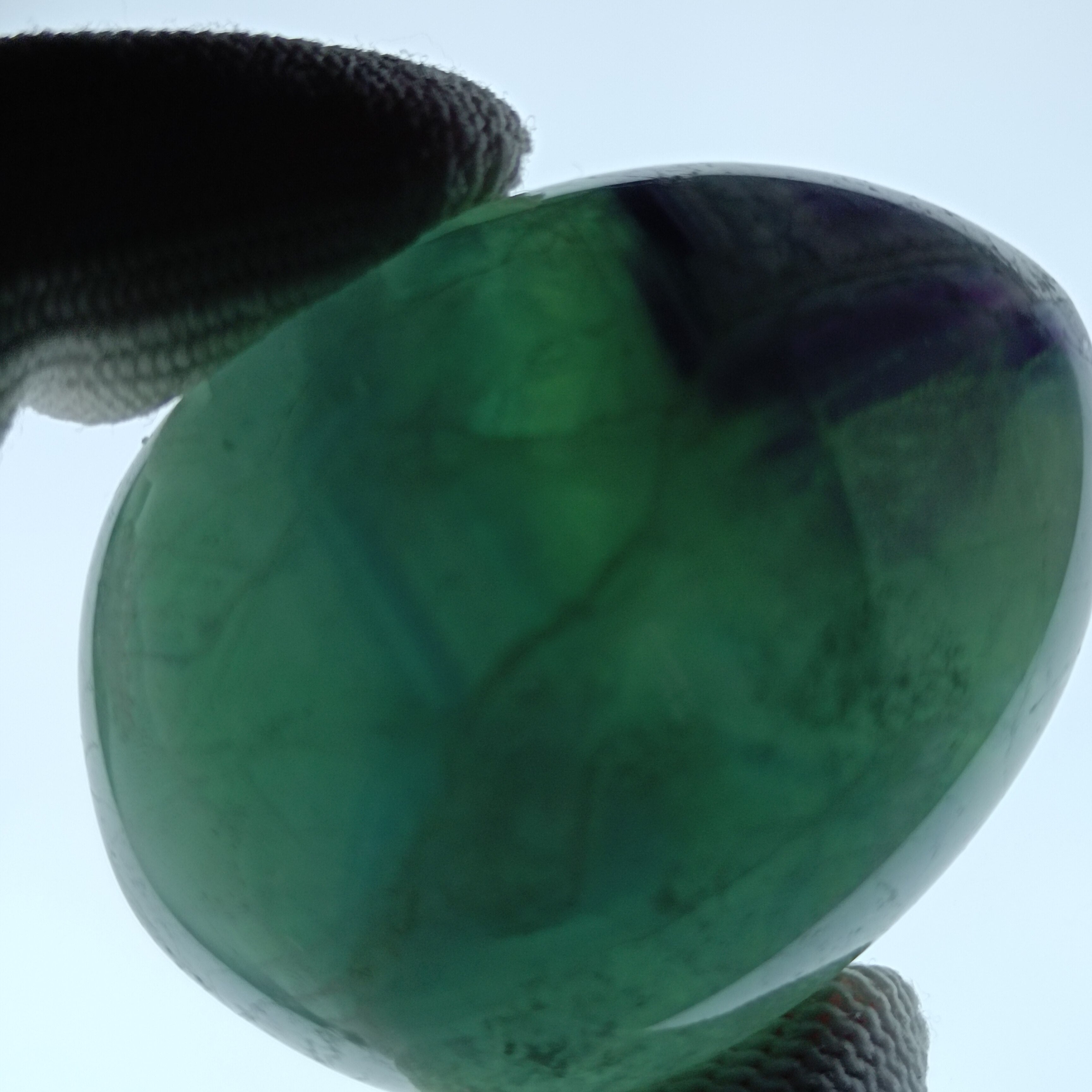 4.5-5cm Natural color fluorite crystal gemstone sphere egg