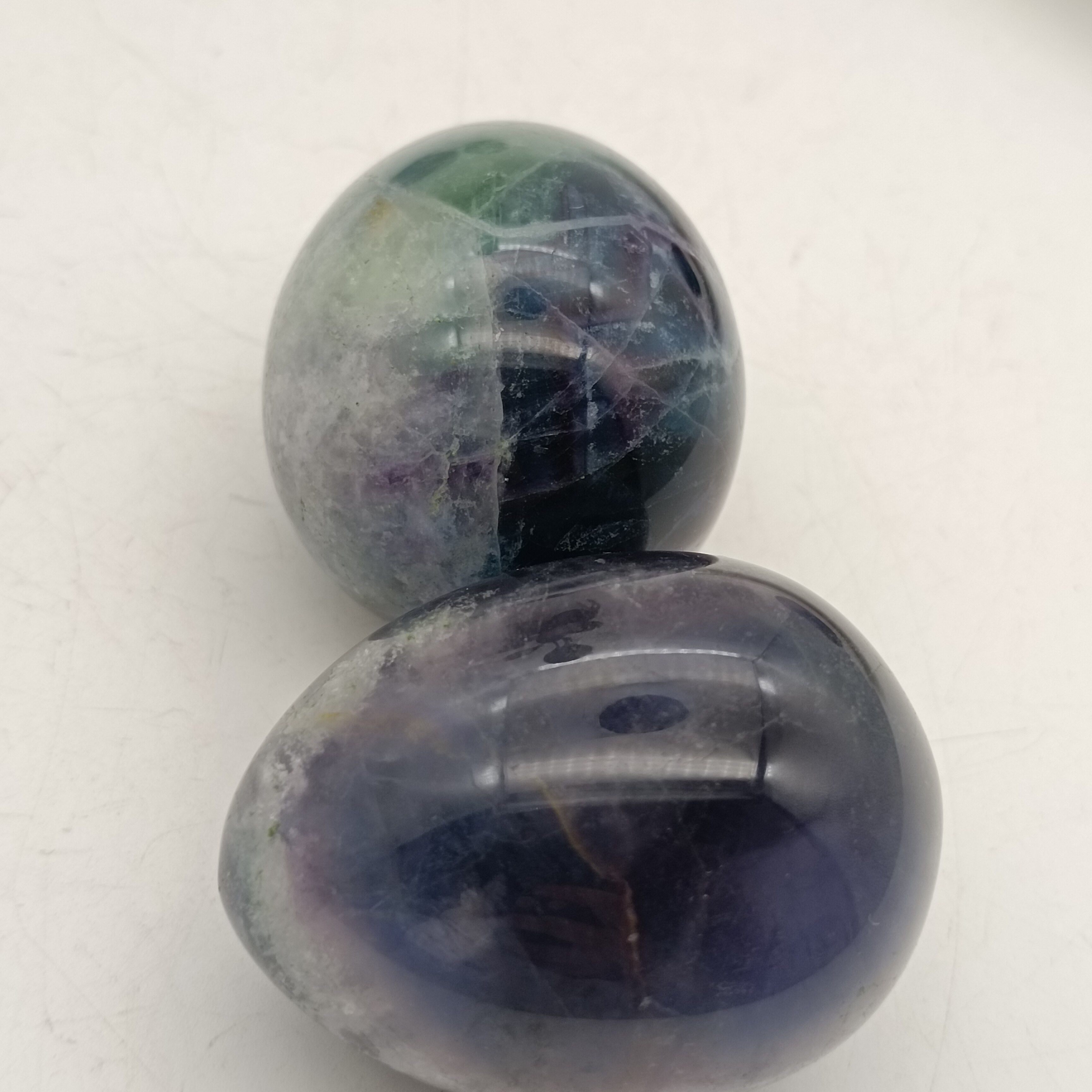4.5-5cm Natural color fluorite crystal gemstone sphere egg