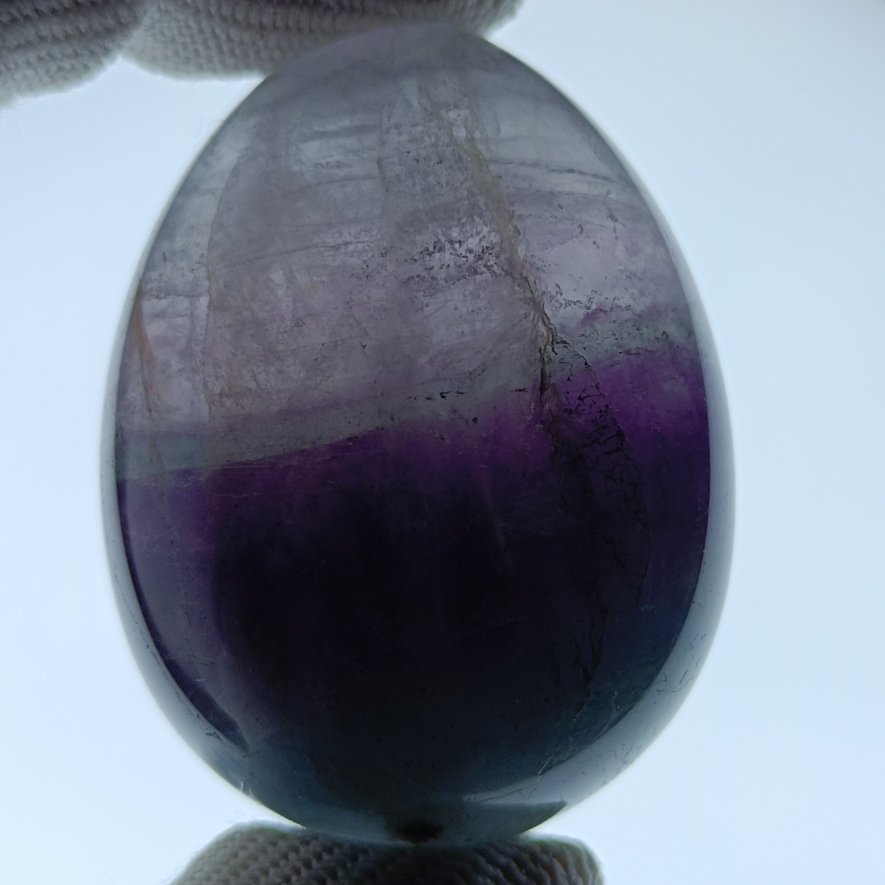 4.5-5cm Natural color fluorite crystal gemstone sphere egg