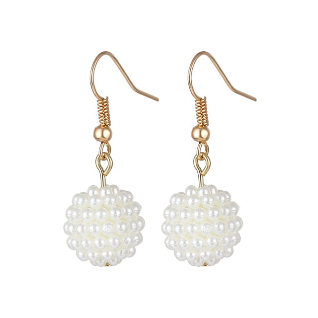 12 Pairs/Set Women's Earrings Pearl Earrings