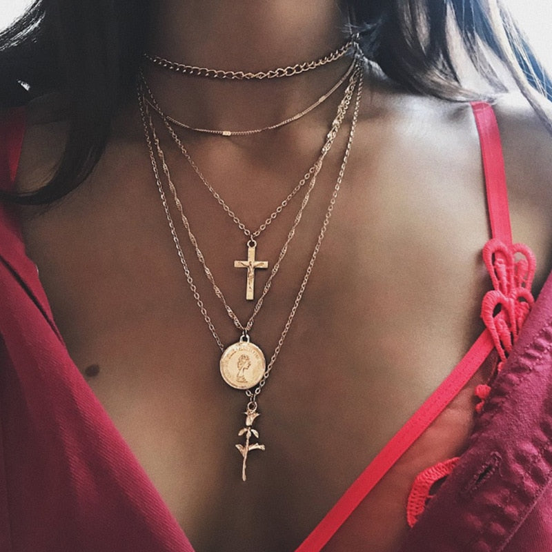 Fashion Multilayer Necklaces Pendants