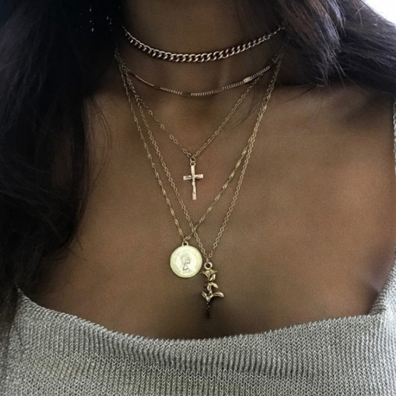 Fashion Multilayer Necklaces Pendants
