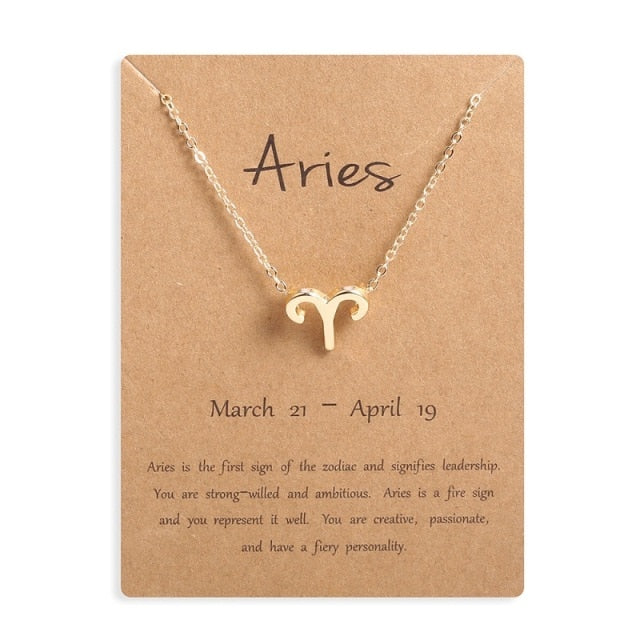 12 Horoscope Zodiac Sign Pendant