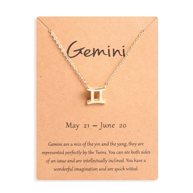 12 Horoscope Zodiac Sign Pendant