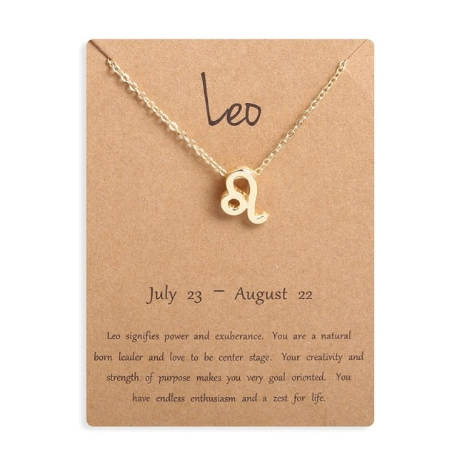 12 Horoscope Zodiac Sign Pendant