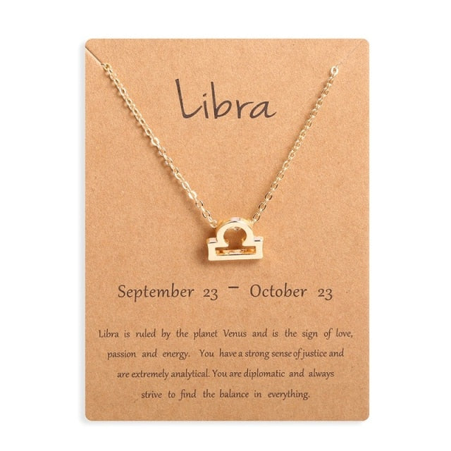 12 Horoscope Zodiac Sign Pendant