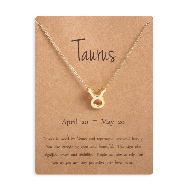 12 Horoscope Zodiac Sign Pendant