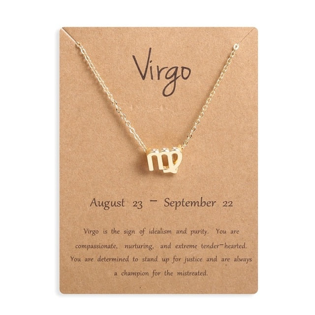 12 Horoscope Zodiac Sign Pendant