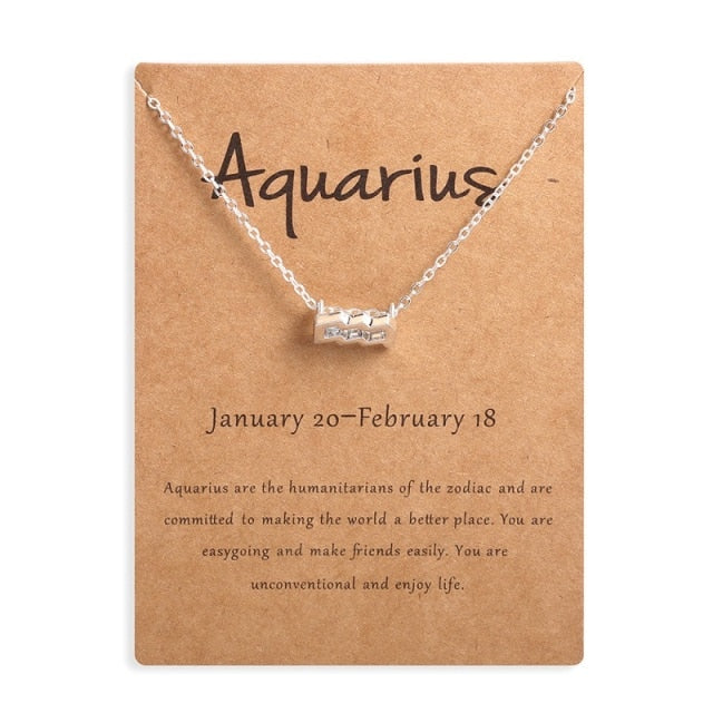 12 Horoscope Zodiac Sign Pendant
