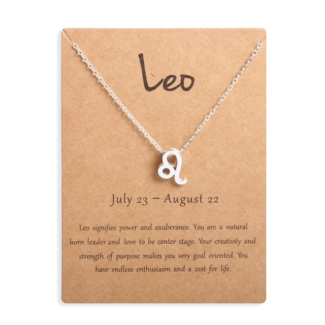 12 Horoscope Zodiac Sign Pendant