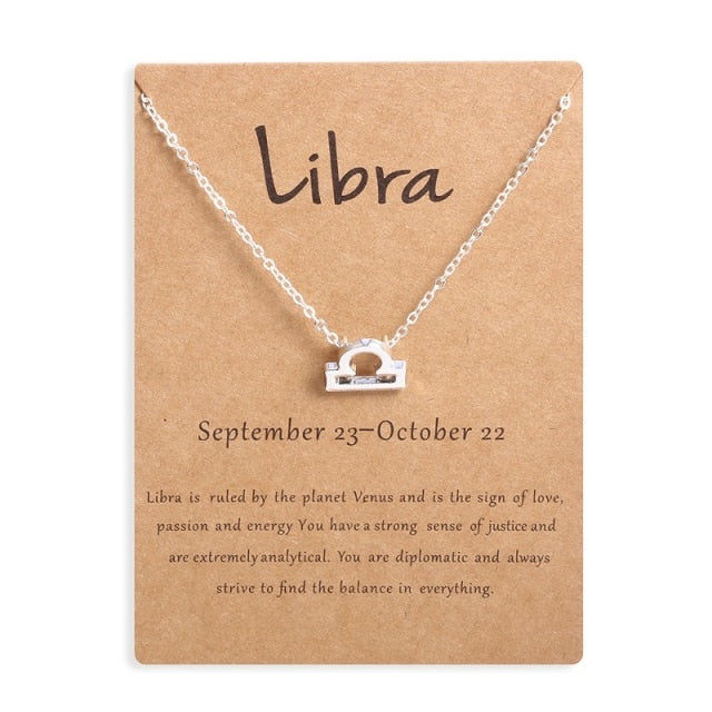 12 Horoscope Zodiac Sign Pendant