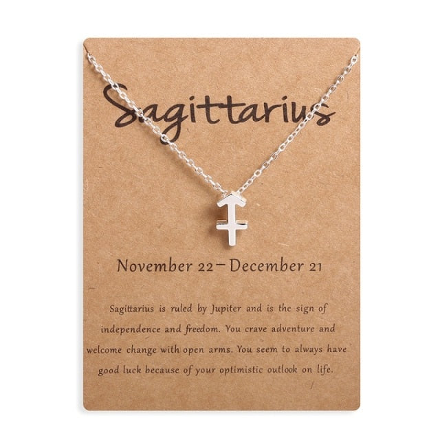 12 Horoscope Zodiac Sign Pendant