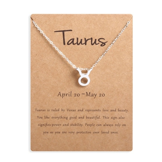 12 Horoscope Zodiac Sign Pendant