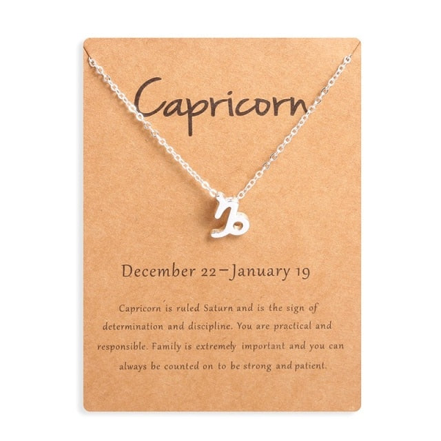 12 Horoscope Zodiac Sign Pendant