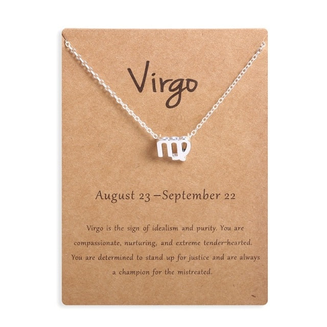 12 Horoscope Zodiac Sign Pendant