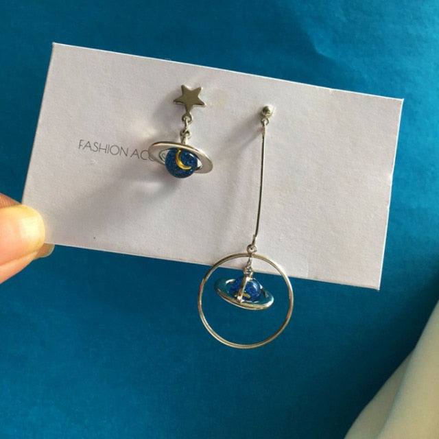 New Hip Hop Rock Saturn Earring