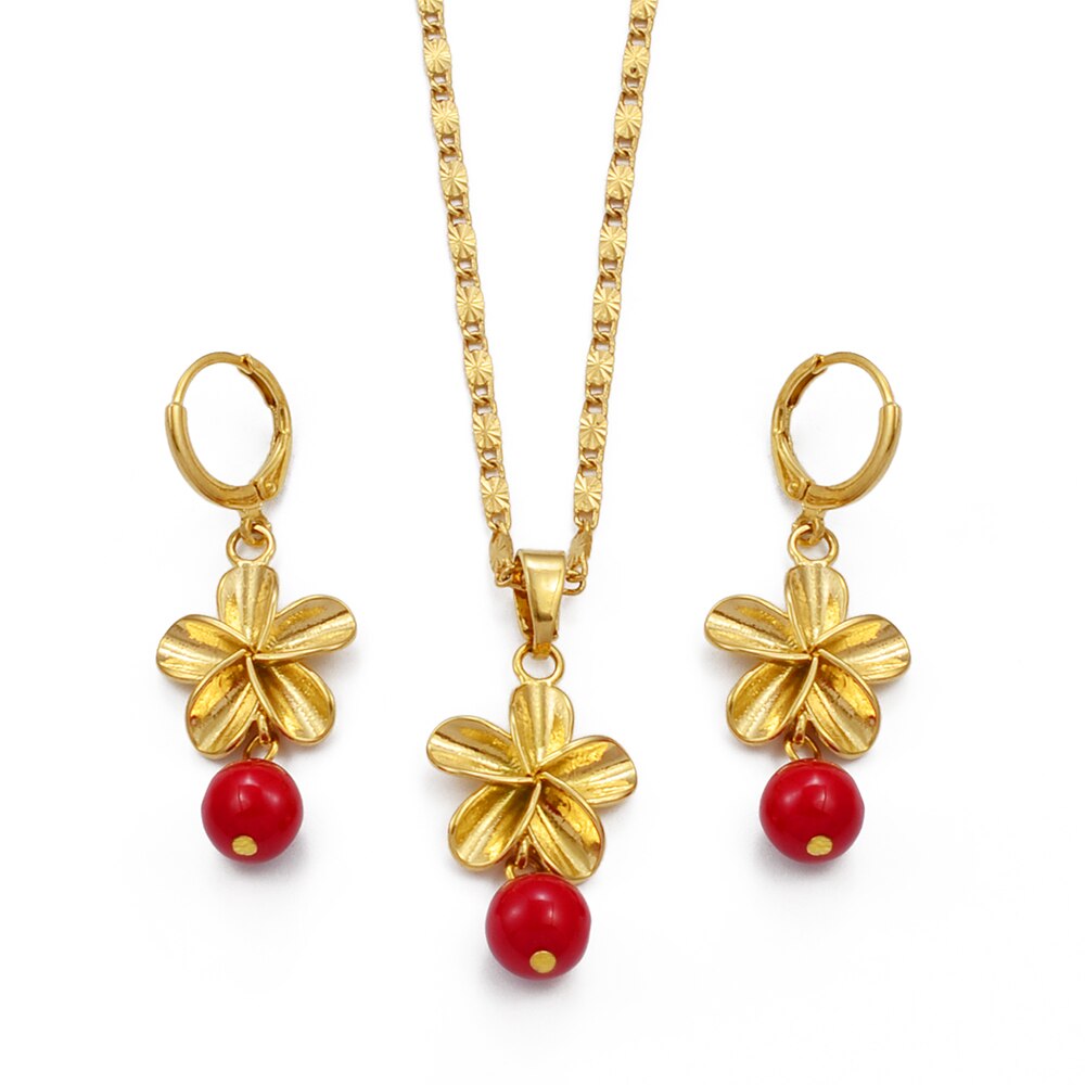 Hawaiian Flower Jewelry sets