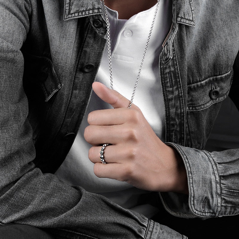 925 Sterling Silver Cool Couple Rings