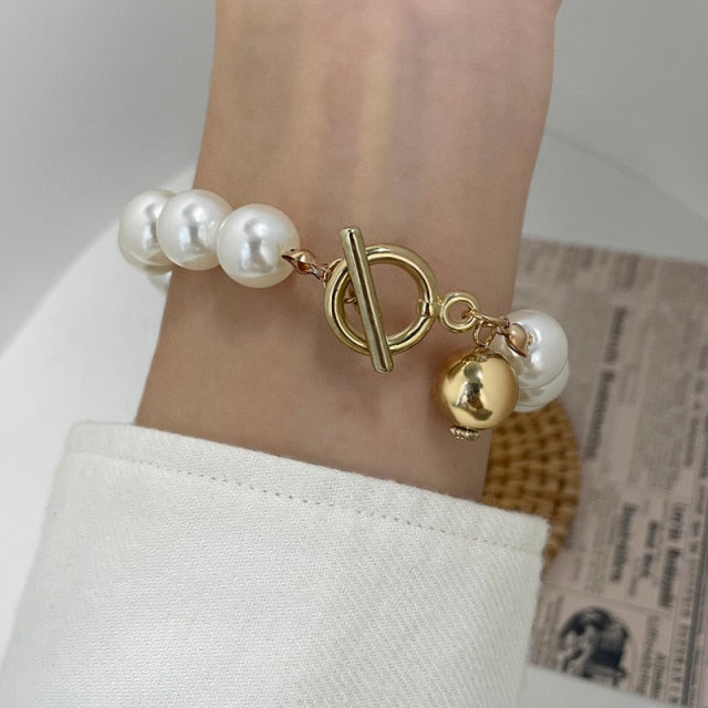Fashion Punk Curb Cuban Chain Bracelets Set