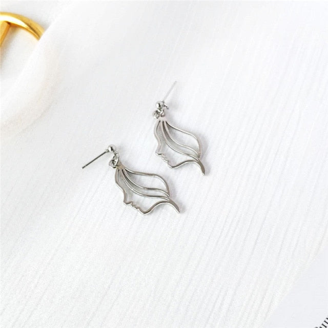 Punk Human Face Drop Earrings