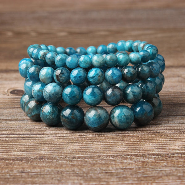 Natural Blue Apatite Bracelet is Suitable for Men and Women