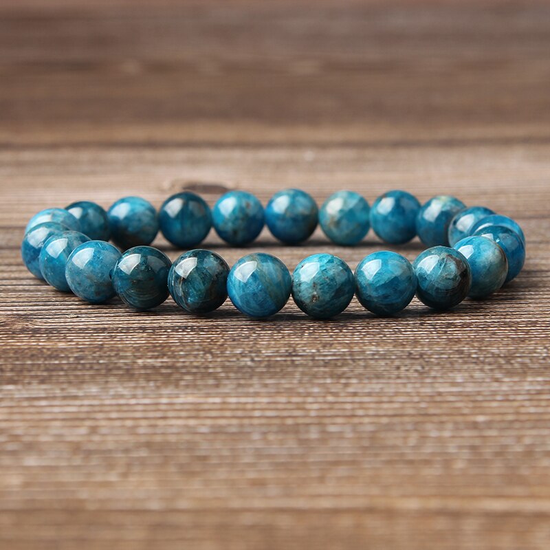 Natural Blue Apatite Bracelet is Suitable for Men and Women