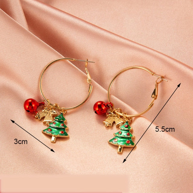 New Trendy Statement Christmas Tree Earrings