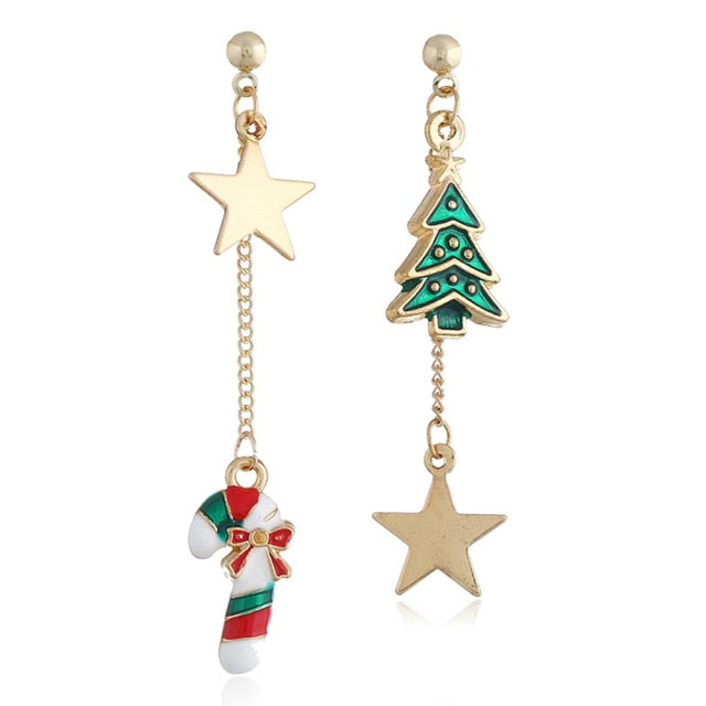 New Trendy Statement Christmas Tree Earrings