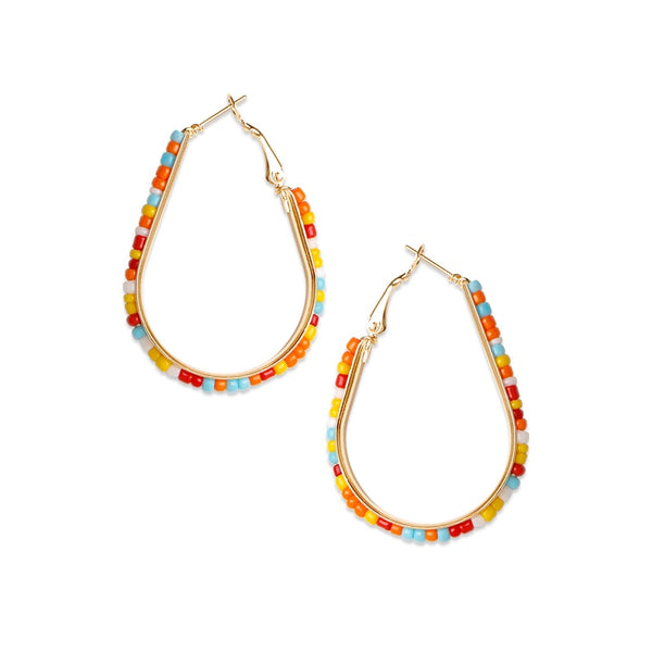 Pendiente de aro grande y redondo para mujer