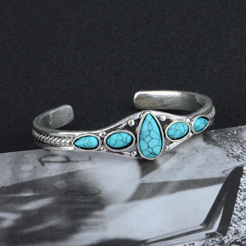 Hot Sale Vintage Turquoises Natural Stone Bracelets