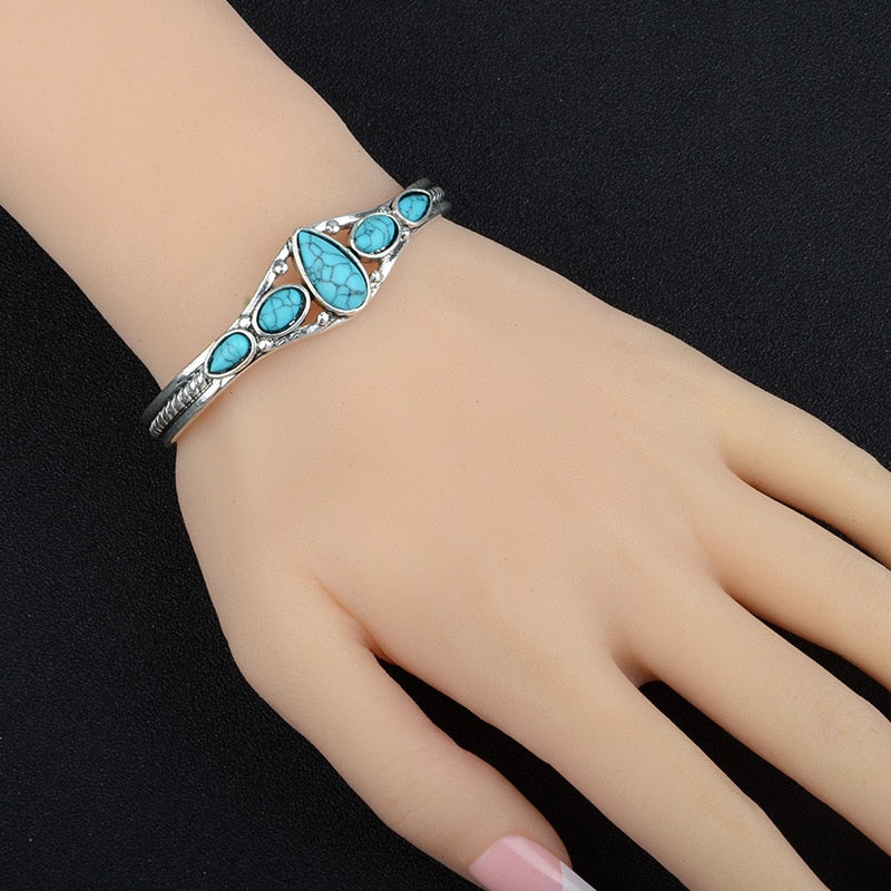 Hot Sale Vintage Turquoises Natural Stone Bracelets