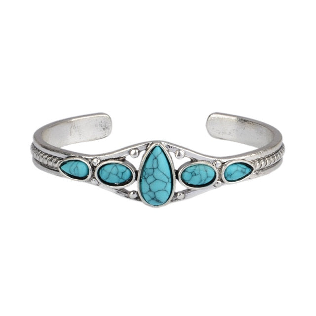 Hot Sale Vintage Turquoises Natural Stone Bracelets