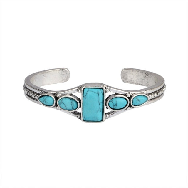 Hot Sale Vintage Turquoises Natural Stone Bracelets