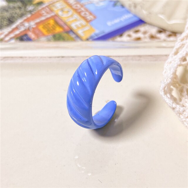 Colorful Love Heart Rings For Women