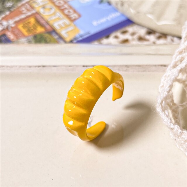 Colorful Love Heart Rings For Women