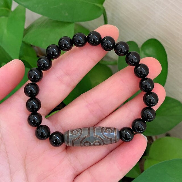 Pulsera Dzi de Buda Reiki Tibetano Natural